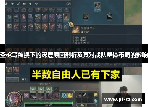 圣枪哥被换下的深层原因剖析及其对战队整体布局的影响 圣枪哥被换下的深层原因剖析及其对战队整体布局的影响